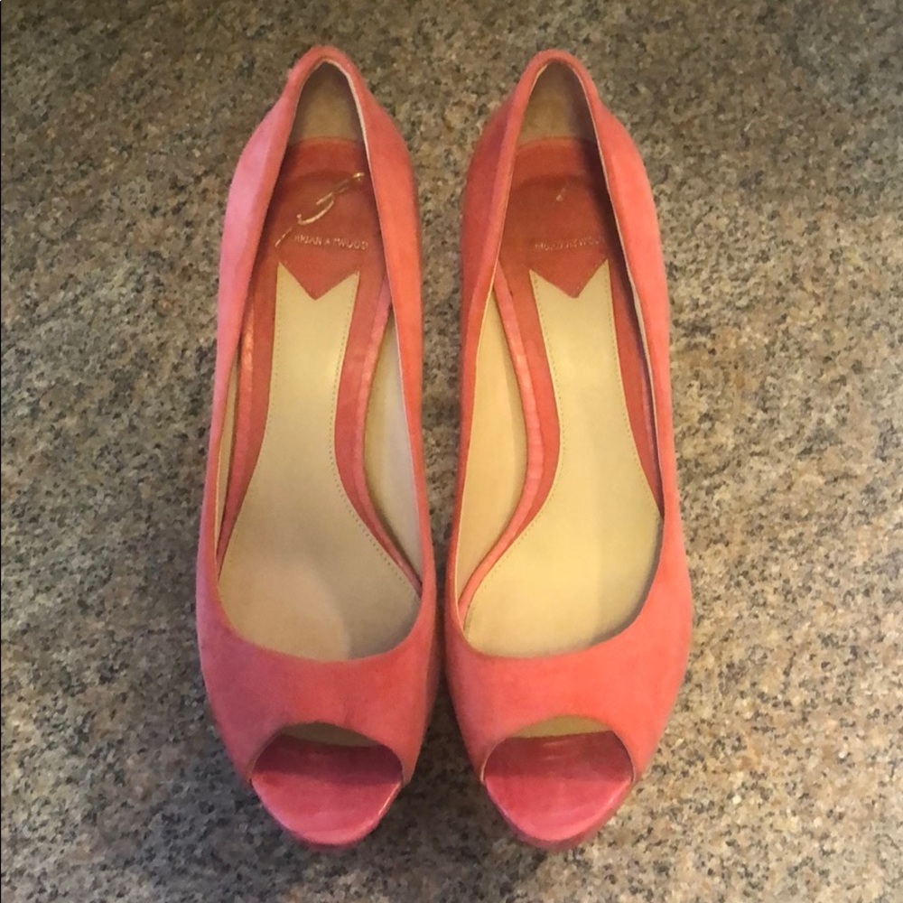 B Brian Atwood Franciska Peep-Toe Platform Pump
